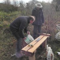 Ver Valley Society 40th Anniversary Bench Installation